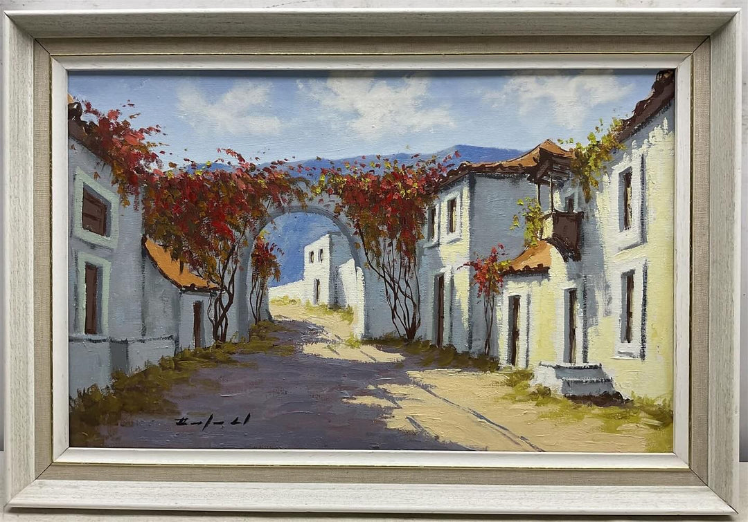 Original Mediterranean scene by talented continental Artist