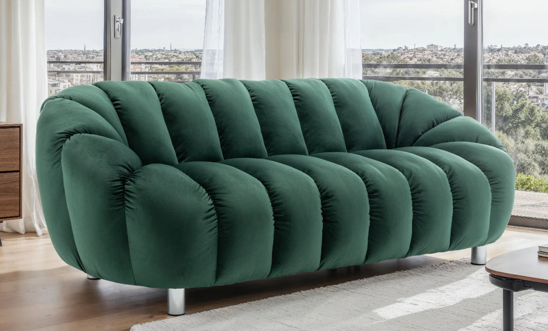 Velvet 3 seater sofa