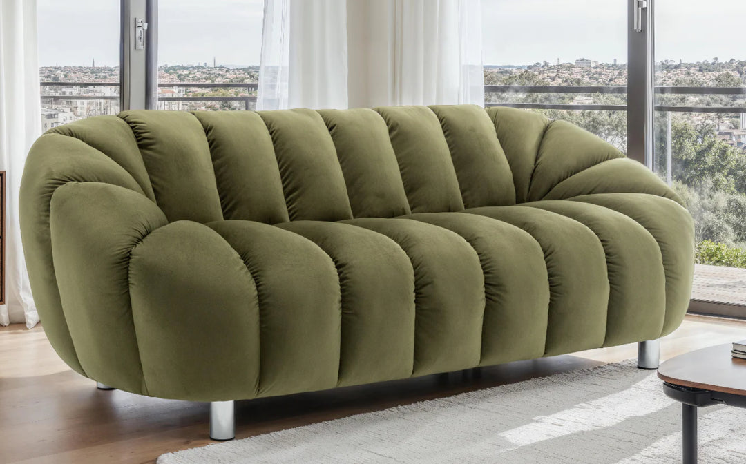 Velvet 3 seater sofa