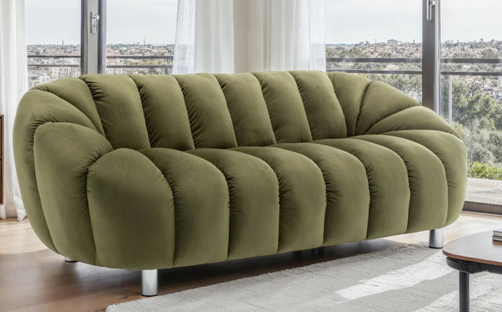 Velvet 3 seater sofa