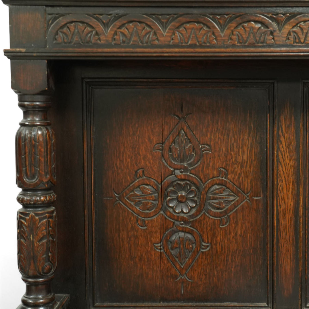 Jacobean style oak sideboard
