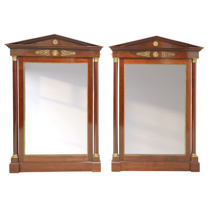 French 2nd Empire mahogany mirrors circa 1870