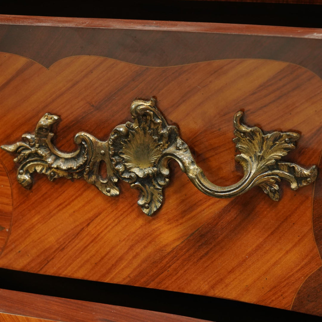 French Louis XV revival bombe cabinet