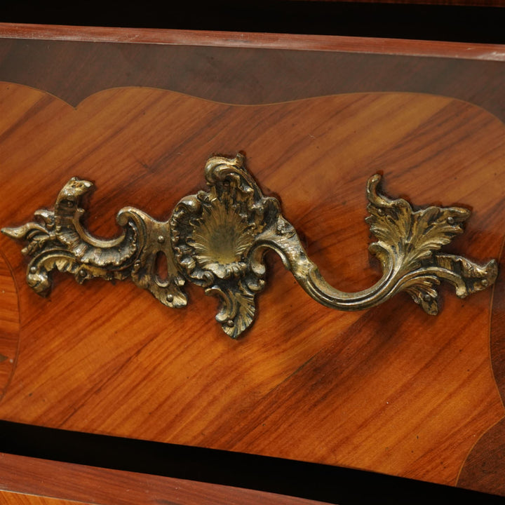 French Louis XV revival bombe cabinet