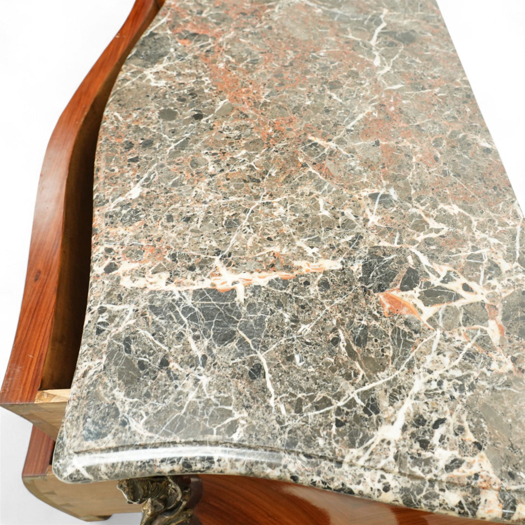 French Louis XV revival bombe cabinet