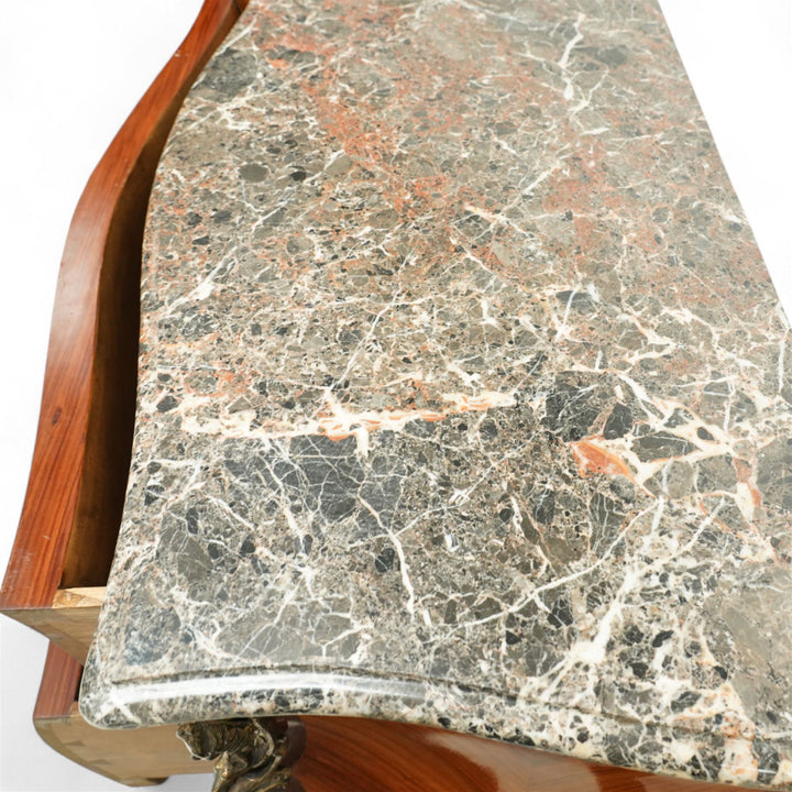 French Louis XV revival bombe cabinet