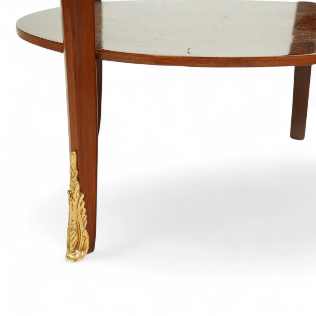 Pair of Louis XV1 style marquetry tables