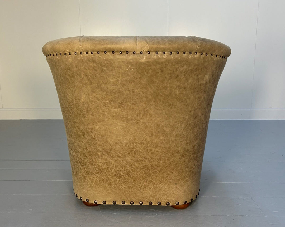 Pair of Ralph Lauren “Writers” Armchairs and Ottomans