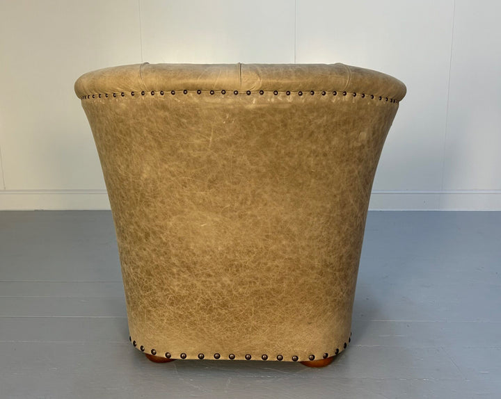 Pair of Ralph Lauren “Writers” Armchairs and Ottomans