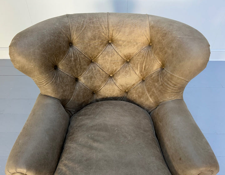 Pair of Ralph Lauren “Writers” Armchairs and Ottomans