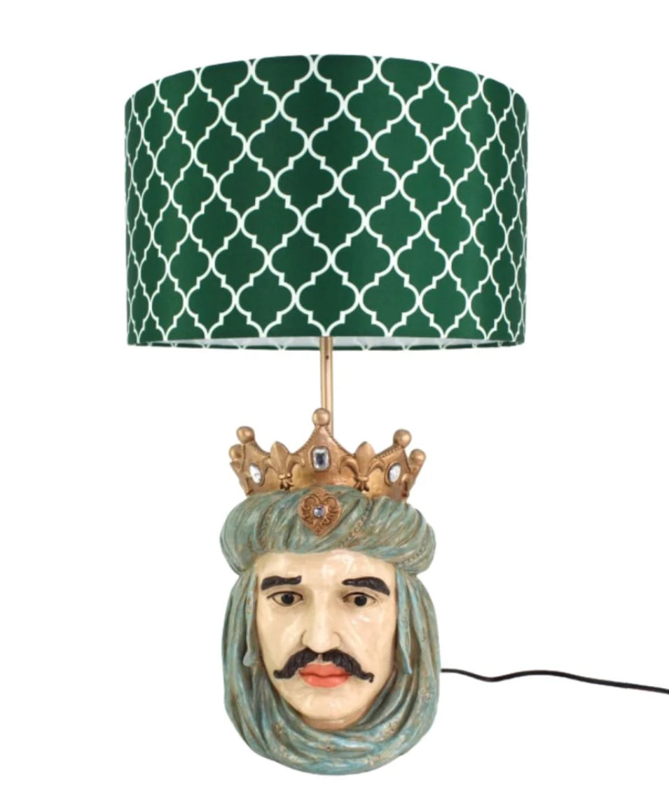 Sicilian King Moor Head Table Lamp