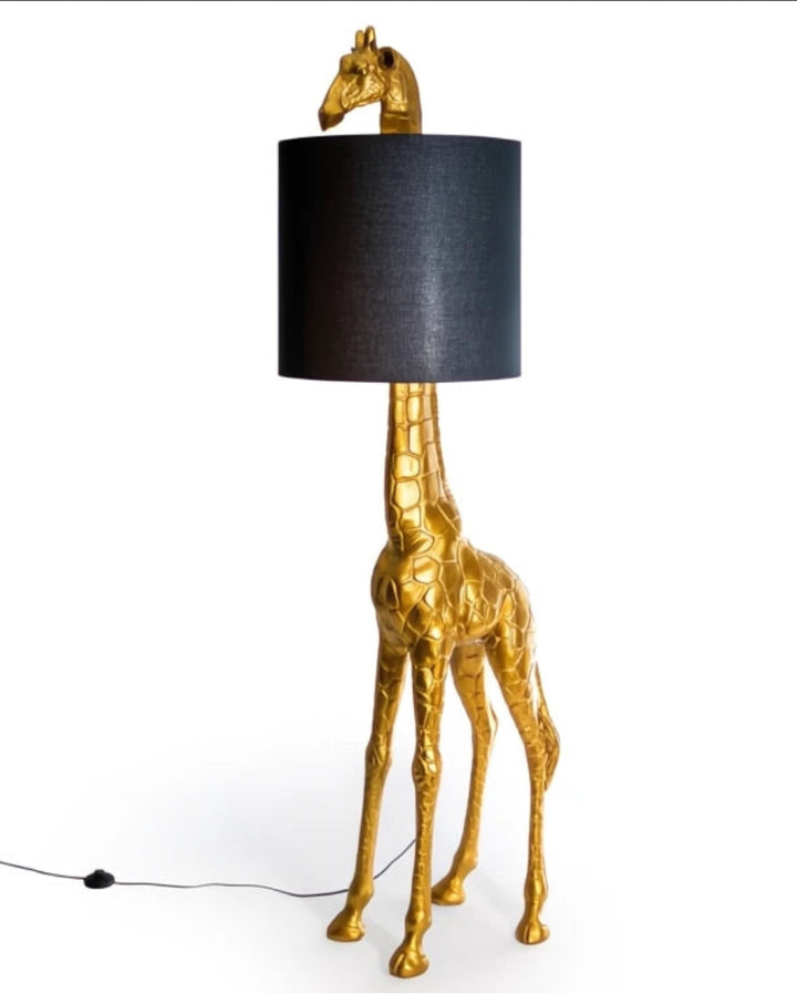Gold Giraffe Floor Lamp