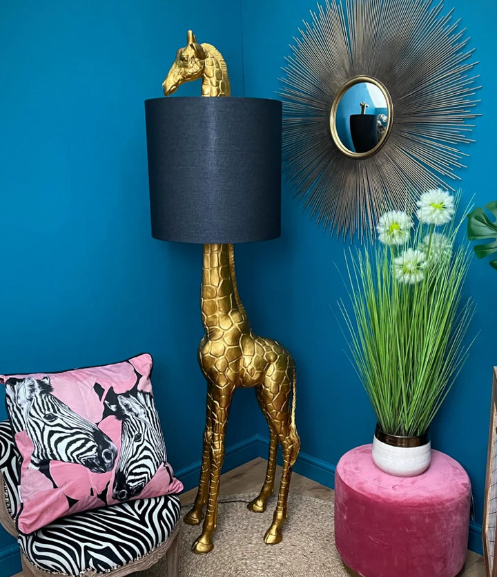 Gold Giraffe Floor Lamp