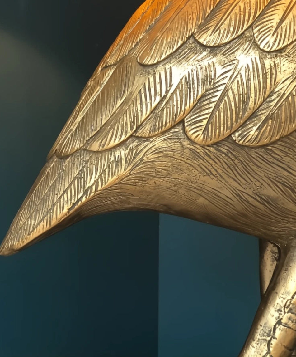 Golden Flamingo Floor Lamp