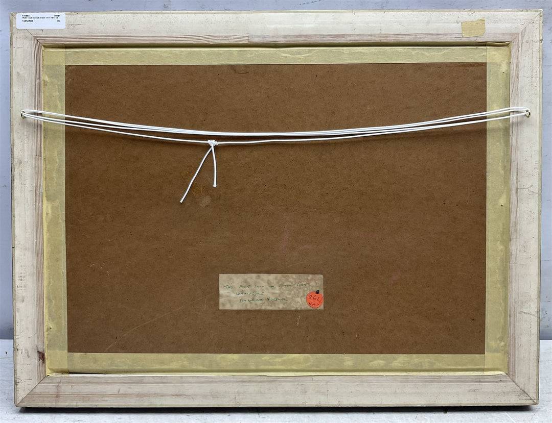 Walter Cecil Horsnell (British 1911-1997): 'The First Snow on Simons Seat - Wharfedale', oil on board, titled and signed