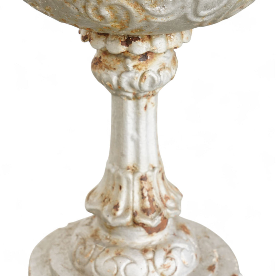 Small ornate painted 19th century urn