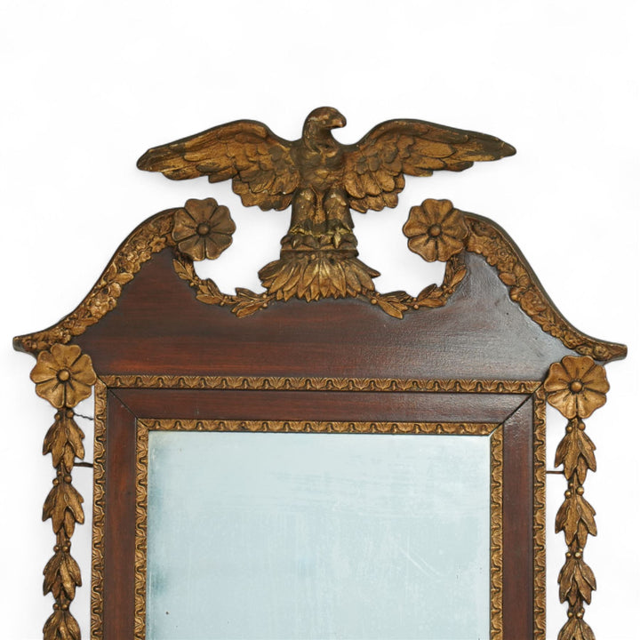 19th century George 11 style mahogany mirror