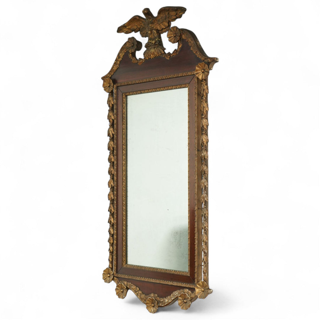 19th century George 11 style mahogany mirror