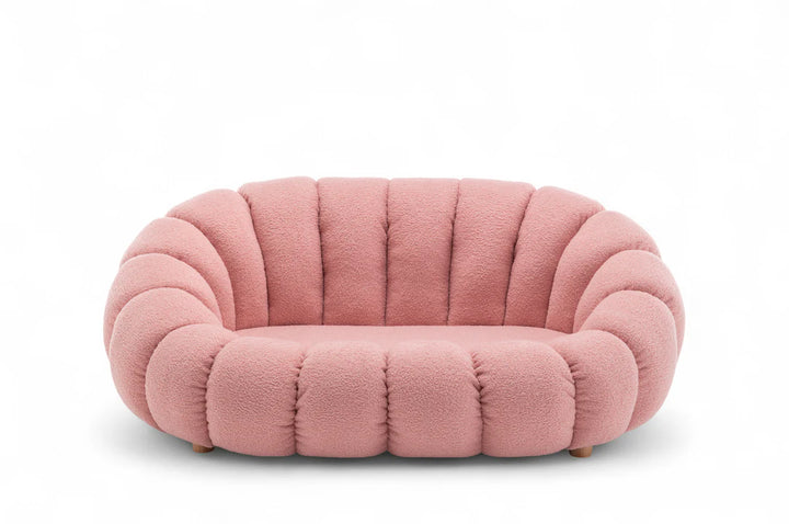 Teddy Boucle Fabric bubble 2 Seater Sofa