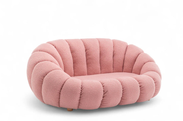 Teddy Boucle Fabric bubble 2 Seater Sofa