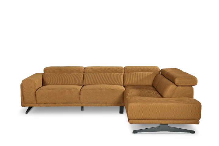 Gold Brown Mesh Fabric Corner