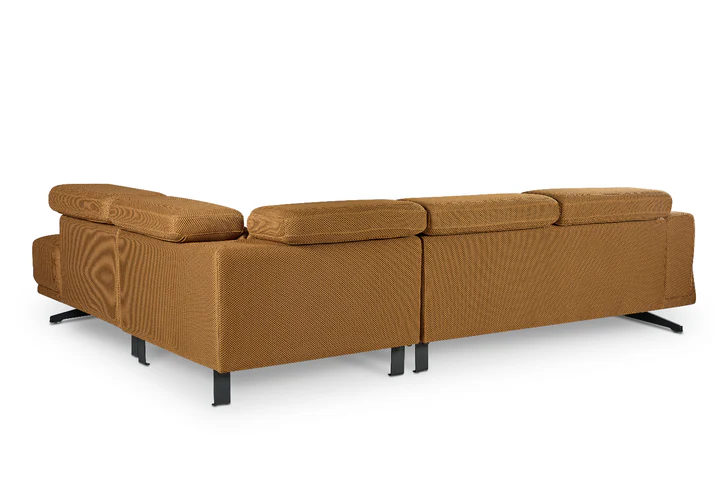 Gold Brown Mesh Fabric Corner