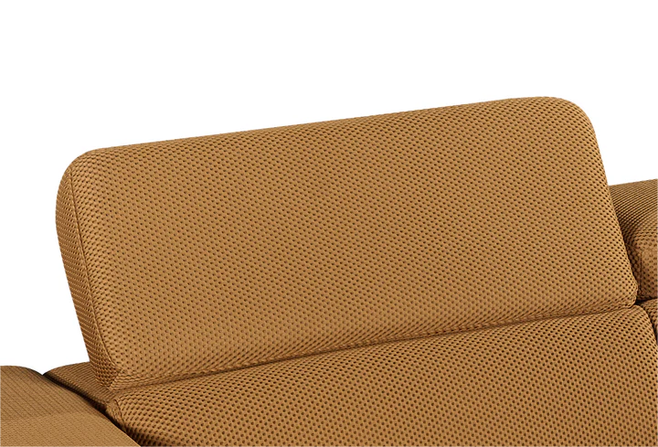 Gold Brown Mesh Fabric Corner