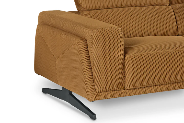 Gold Brown Mesh Fabric Corner