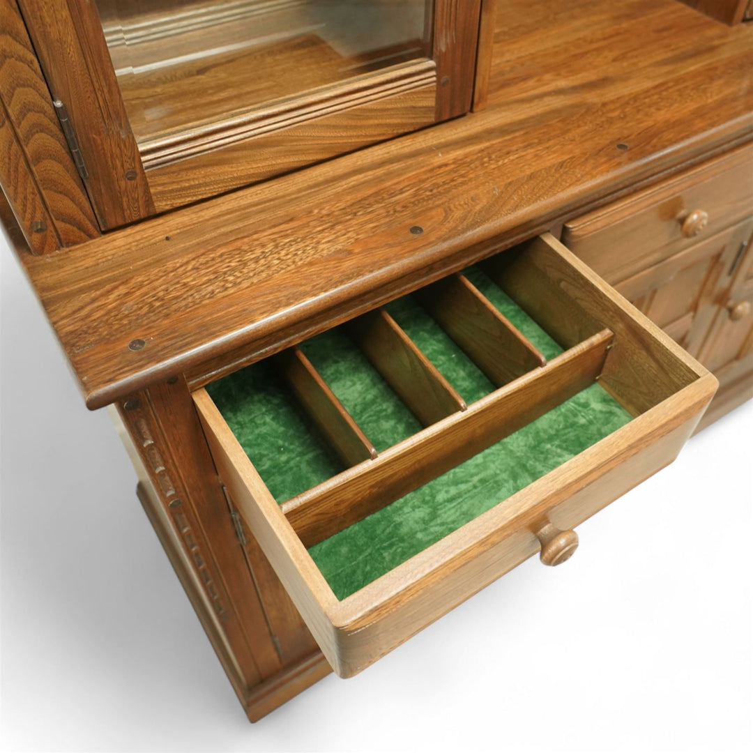 Ercol dark elm dresser