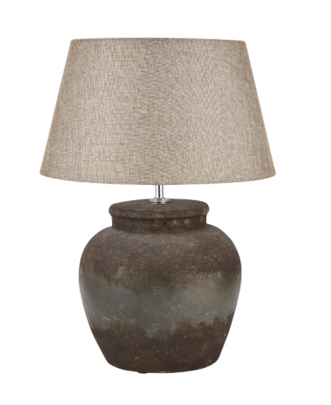 Aged Stone Ceramic Table Lamp