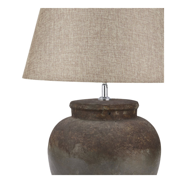 Aged Stone Ceramic Table Lamp