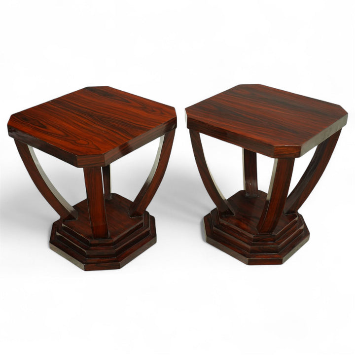 Stunning pair of art deco style occasional tables