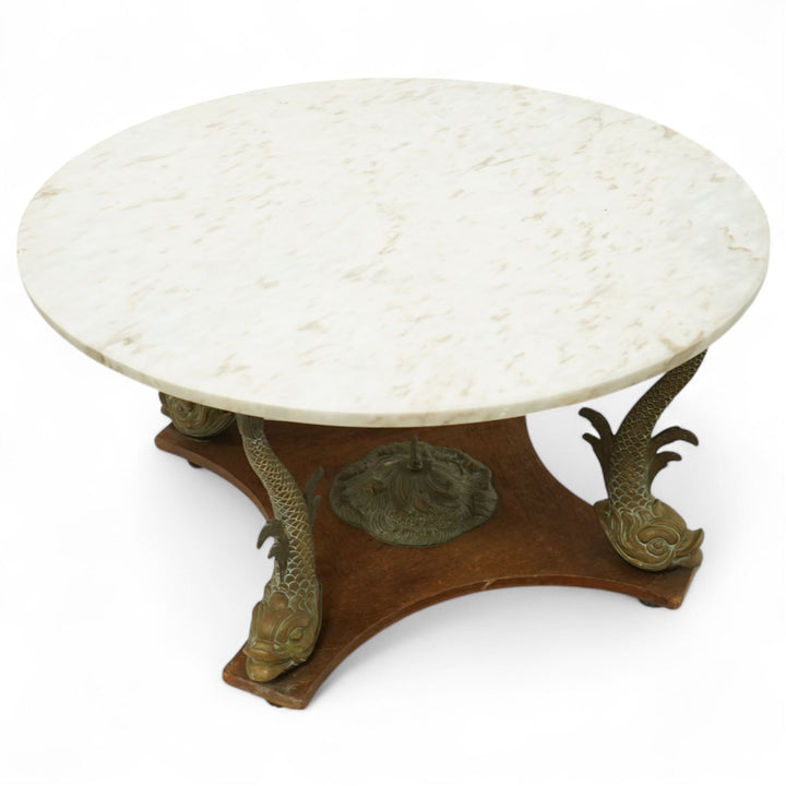 20th century Spanish marble top coffee table