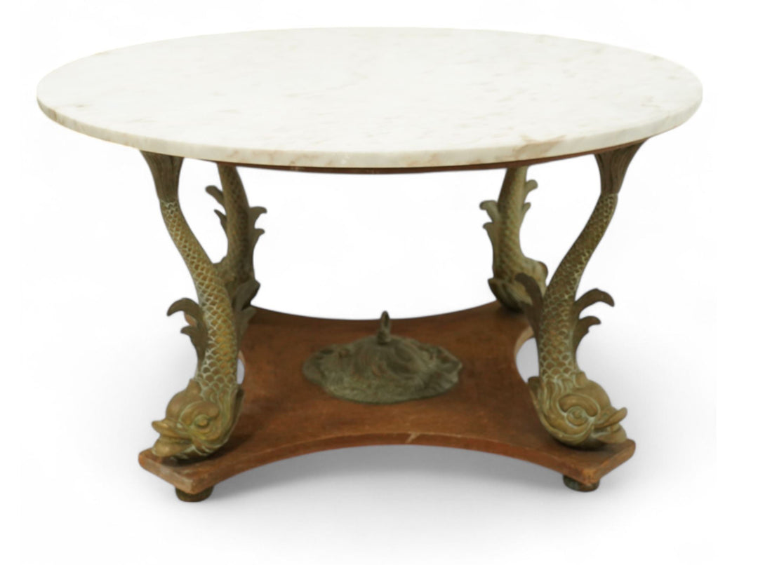 20th century Spanish marble top coffee table