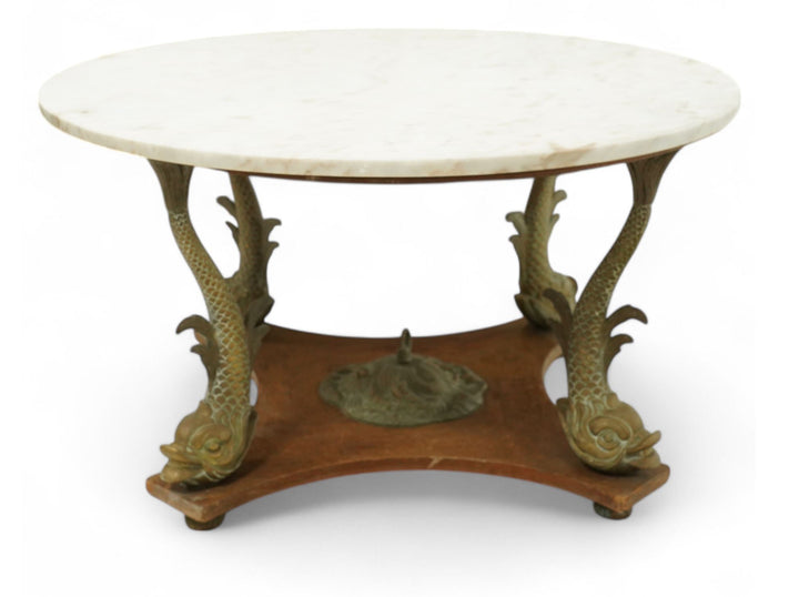 20th century Spanish marble top coffee table