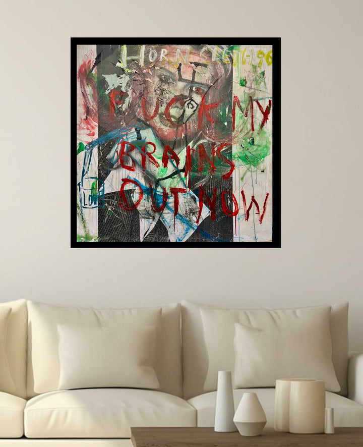 Dry rare painting by Hornsleth