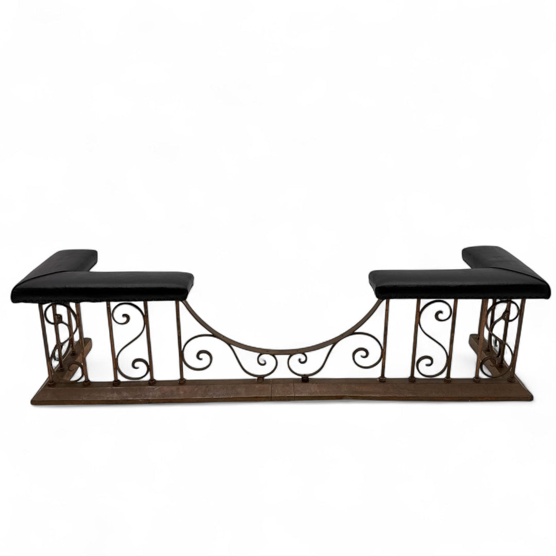 Early 20 th century arts & crafts copper club fender