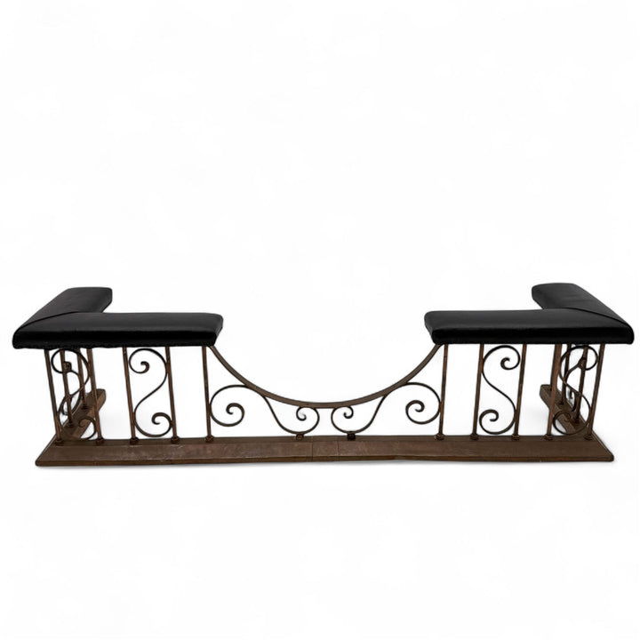 Early 20 th century arts & crafts copper club fender