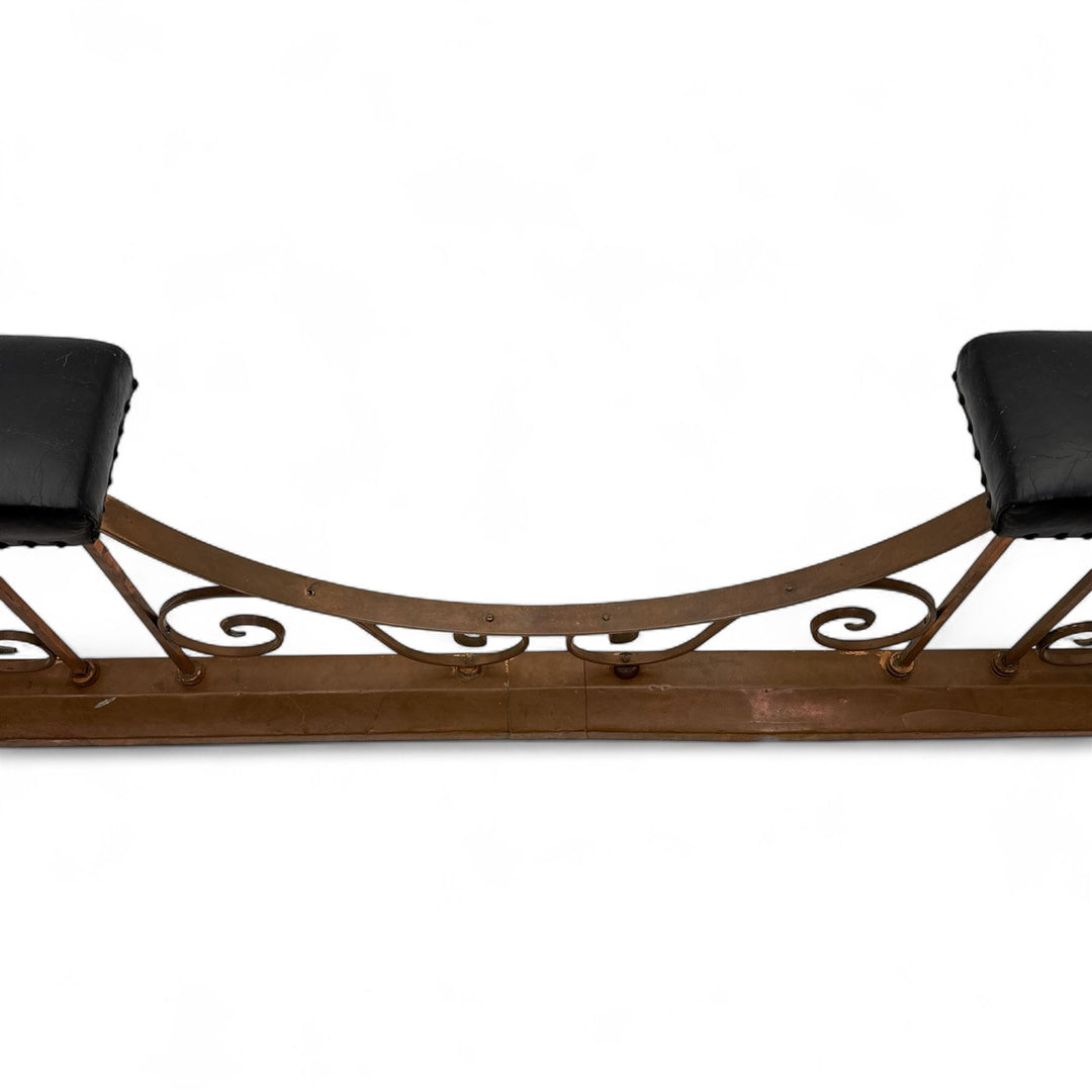 Early 20 th century arts & crafts copper club fender