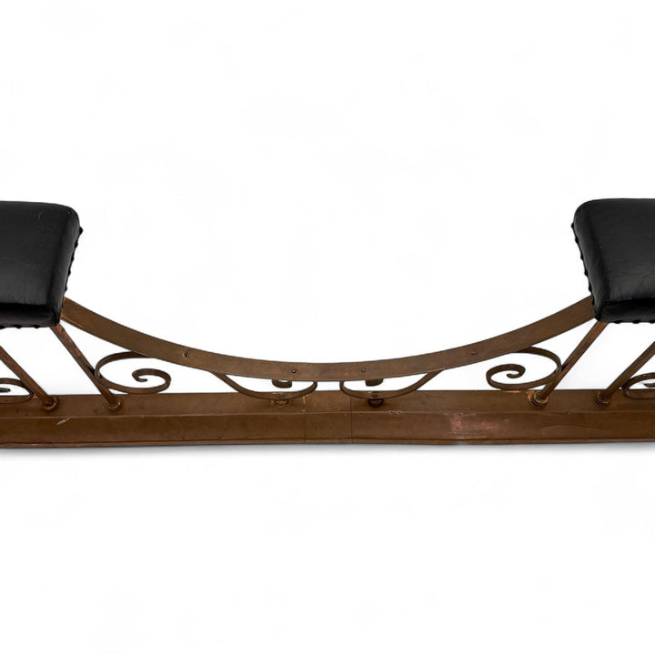 Early 20 th century arts & crafts copper club fender