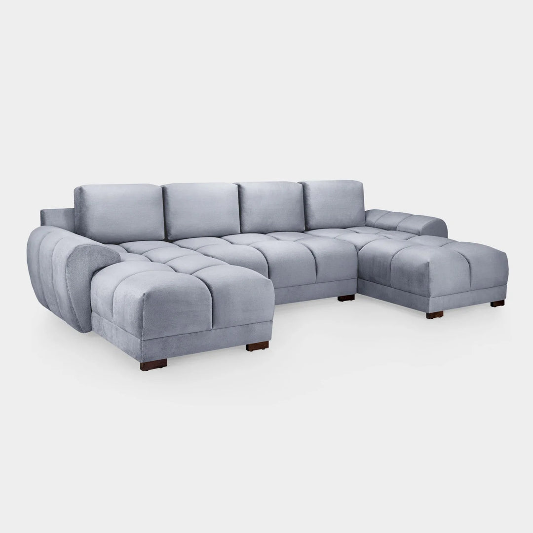 Mocha U shaped sofa