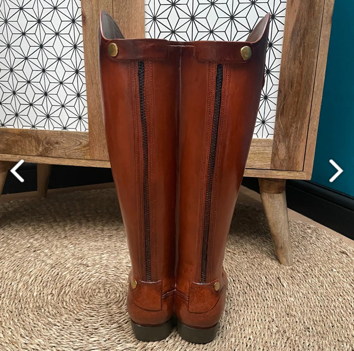 Riding boots umbrella stand