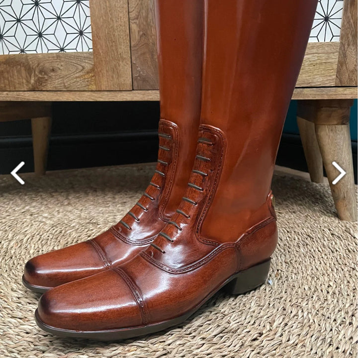 Riding boots umbrella stand