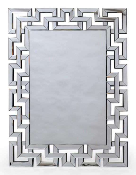 Large Grecian key Venetian mirror