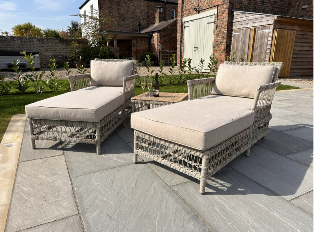 Provence collection outdoor sun lounger set