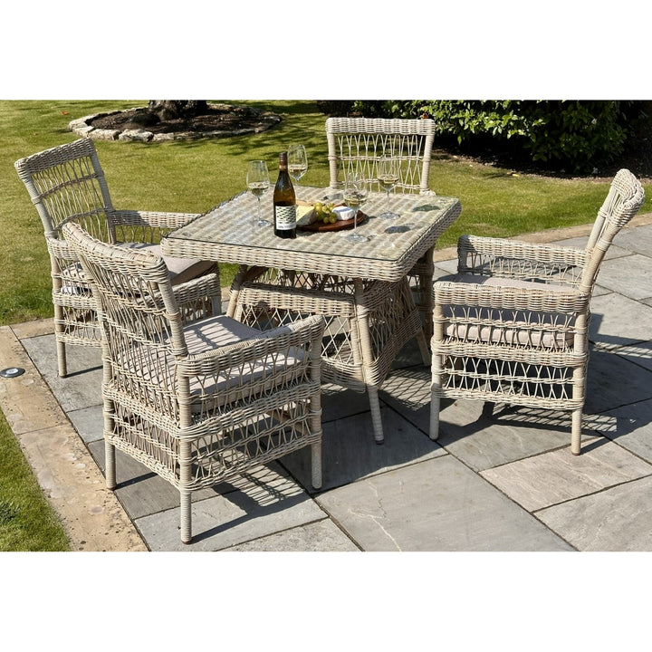 Provence collection outdoor 4 seater dining set