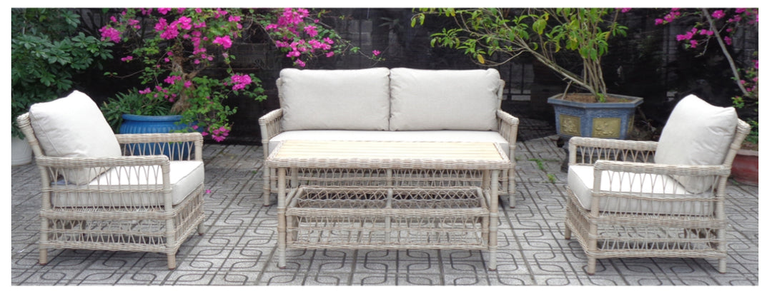 Provence collection outdoor 4 seater lounge set