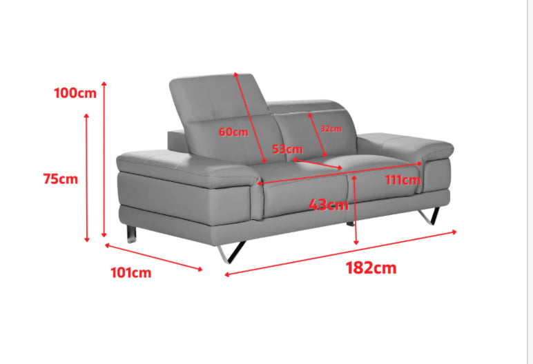 Genuine Leather 2 Seater Sofa