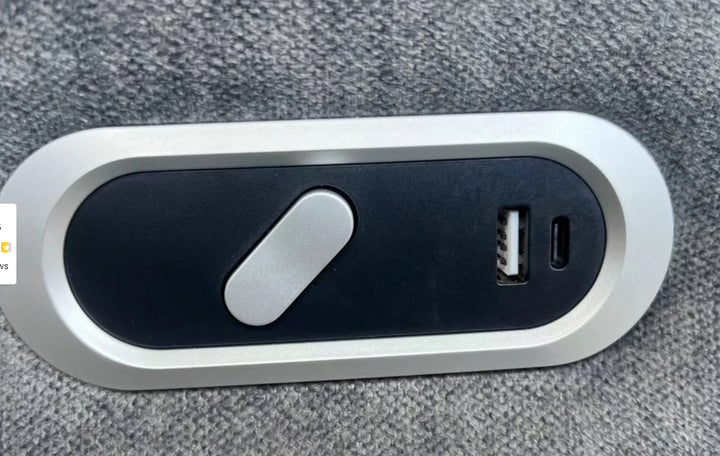 Chenille Fabric Grey 3 Seater Electric Recliner Sofa