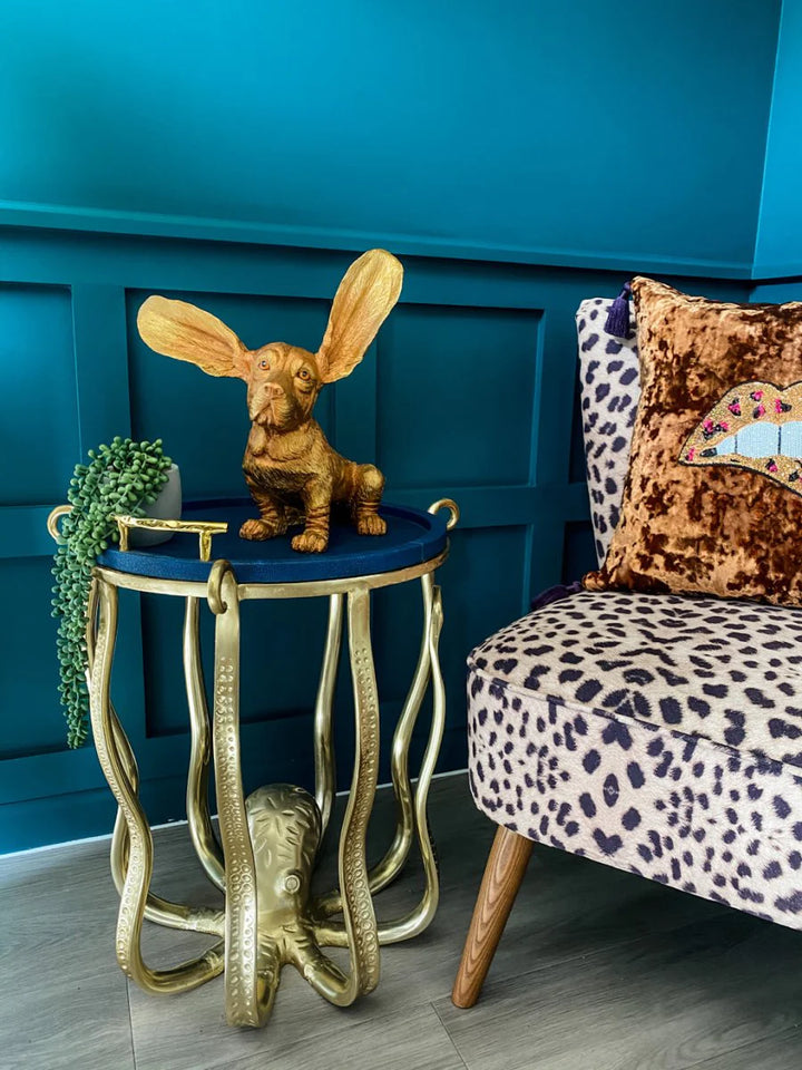 Surprised Basset Dog Statue